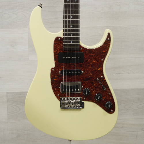 Vist Large View of Product Image Which is Used Fret-king FKV6GW Geoff Whitehorn Electric Guitar White