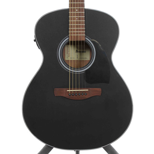 Vist Large View of Product Image Which is Used Ibanez PC54E WKH Solid Top Acoustic Guitar Black