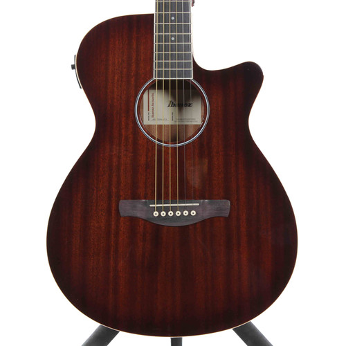 Vist Large View of Product Image Which is Used Ibanez AEG7MH VLS Solid Top Acoustic Guitar Sunburst