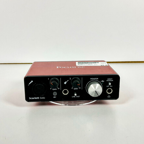 Vist Large View of Product Image Which is Used Focusrite Scarlett Solo Computer Interface 1 A/D Recording Inputs