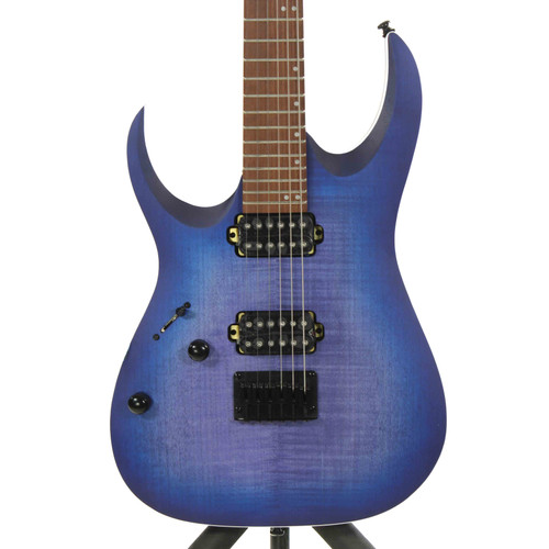 Vist Large View of Product Image Which is Used Ibanez RGA42FML BLF LH Super S Electric Guitar Blue 6-String