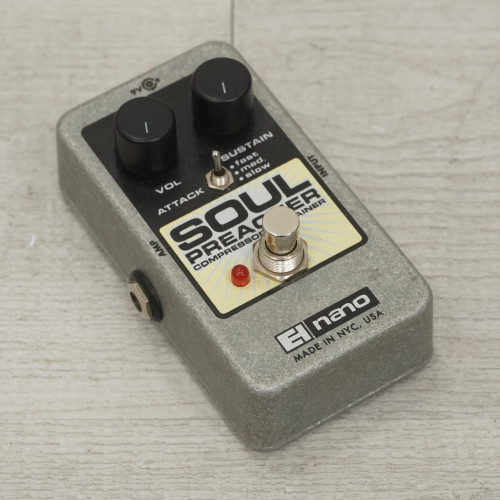 Vist Large View of Product Image Which is Used Electro Harmonix Soul Preacher Compressor Pedal
