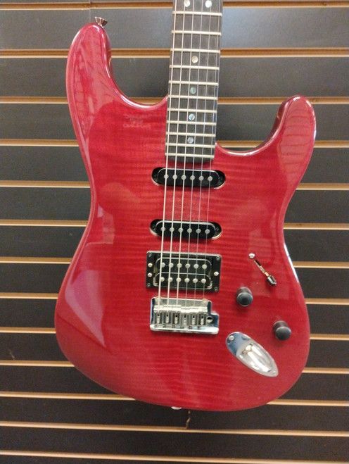 Vist Large View of Product Image Which is Used Fender 50TH DELUX STRATOCASTER S Type Electric Guitar Red 6-String
