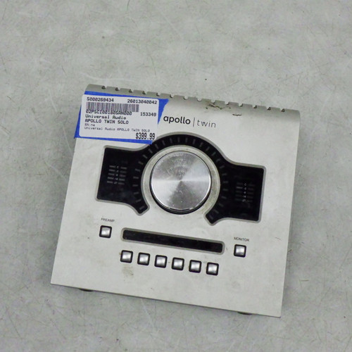 Vist Large View of Product Image Which is Used Universal Audio Apollo Twin Solo Computer Interface 2 A/D Recording Inputs