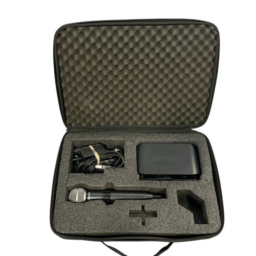 Vist Large View of Product Image Which is Used Shure GLXD4 W/BETA 58 W/CASE Wireless Microphone