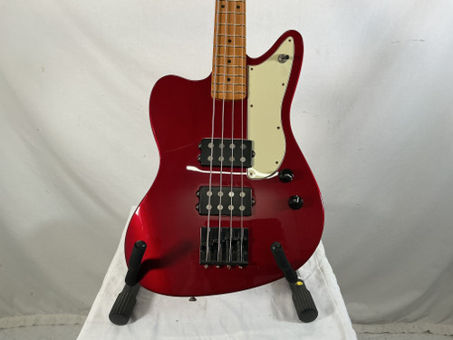 Vist Large View of Product Image Which is Used Fender PAWN SHOP REVERSE JAGUAR Bass Guitar Red 4-String
