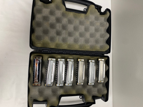 Vist Large View of Product Image Which is Used Hohner SPECIAL 20 7-SET OF HARMONICAS Band Instrument Accessory