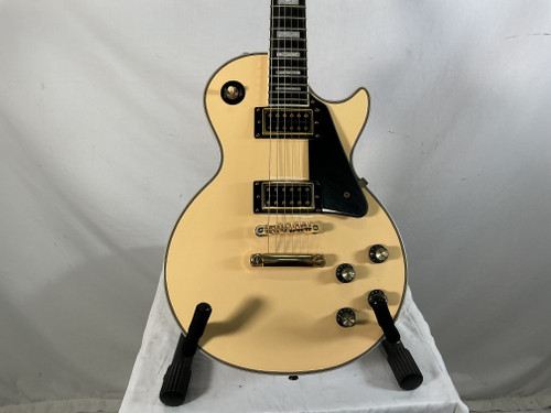 Vist Large View of Product Image Which is Used Epiphone 2018 LES PAUL CUSTOM PRO LP Type Electric Guitar Yellow 6-String