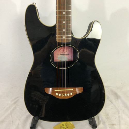 Vist Large View of Product Image Which is Used Fender STRATACOUSTIC Laminate Top Acoustic Guitar Black