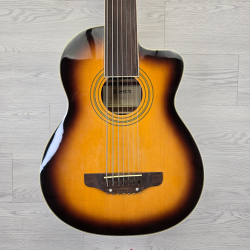 Vist Large View of Product Image Which is Used Maestro AW7 --As Is Bridge-- Acoustic Bass Guitar Sunburst Other
