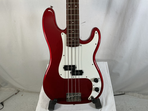Vist Large View of Product Image Which is Used Squier AFFITNIY P BASS P Type Bass Guitar Red 4-String