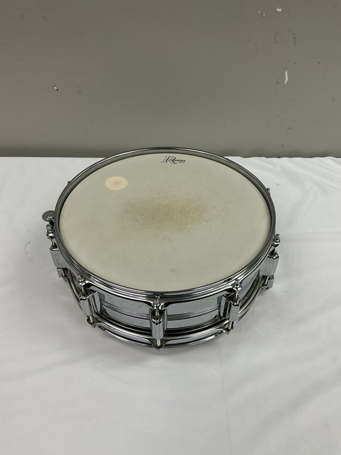 Vist Large View of Product Image Which is Used Rogers DYNA SONIC Vintage Metal Snare Drum 14"