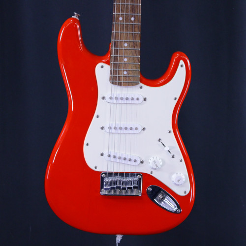 Vist Large View of Product Image Which is Used Squier STRATOCASTER MINI S Type Electric Guitar Red 6-String