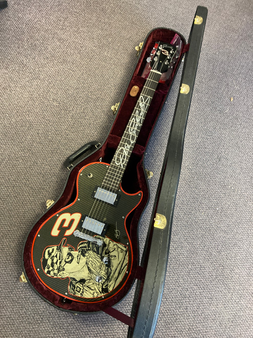 Vist Large View of Product Image Which is Used Gibson CS-DE DALE EARNHARDT Vintage LP Type Electric Guitar Custom Graphics 6-String