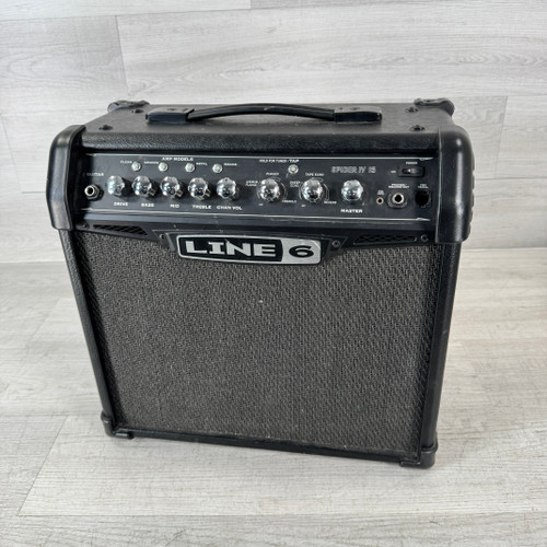 Vist Large View of Product Image Which is Used Line 6 Spider IV 15 - 1 x 10-inch 15-watt Guitar Combo Amplifier