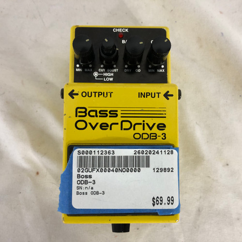 Vist Large View of Product Image Which is Used Boss ODB-3 Overdrive Pedal