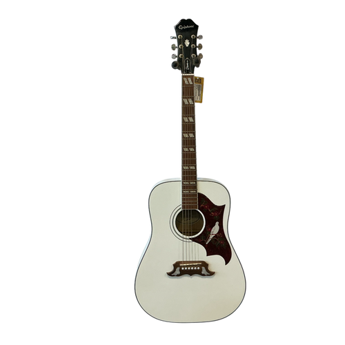 Vist Large View of Product Image Which is Used Epiphone DOVE PRO LTD EDITION Laminate Top Acoustic Guitar White