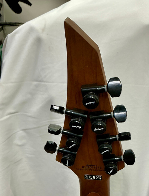 Vist Large View of Product Image Which is Used 2025 Jackson JUGGERNAUT ET7 S Type Electric Guitar Black 7-String