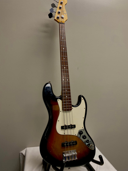 Vist Large View of Product Image Which is Used Eleca J-BASS J Type Bass Guitar Sunburst 4-String