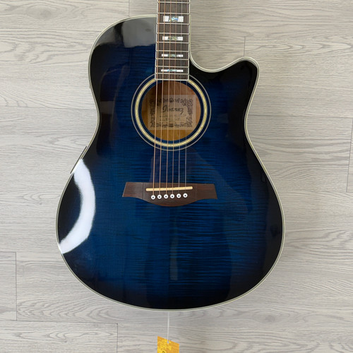 Vist Large View of Product Image Which is Used Ibanez AEF30-MS-OP-04 ACOUSTIC GUITAR Laminate Top Acoustic Guitar Blue