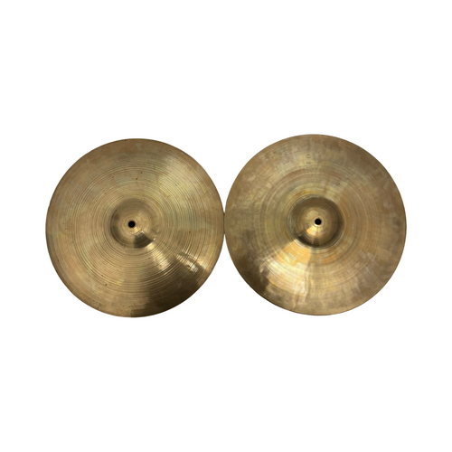 Vist Large View of Product Image Which is Used Zildjian AVEDIS 70S 14 HH PAIR Vintage Hi Hat Cymbals 14"