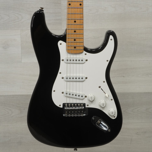 Vist Large View of Product Image Which is Used Squier Stratocaster Electric Guitar Black