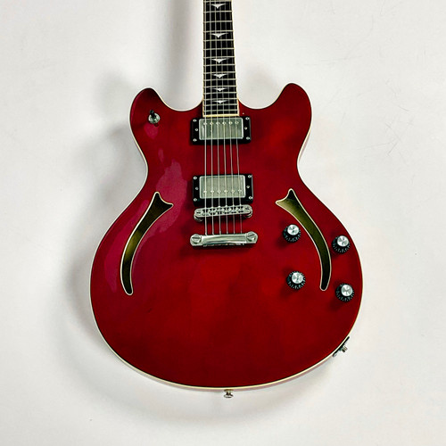 Vist Large View of Product Image Which is Used Tradition A500 Limited Semi-Hollow Electric Guitar Red 6-String