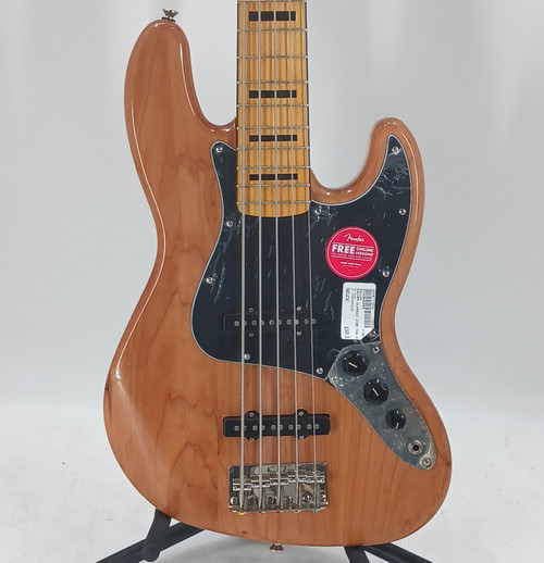 Vist Large View of Product Image Which is Used Squier SQUIER CLASSIC VIBE 70S JAZZ BASS V J Type Bass Guitar Natural 5-String