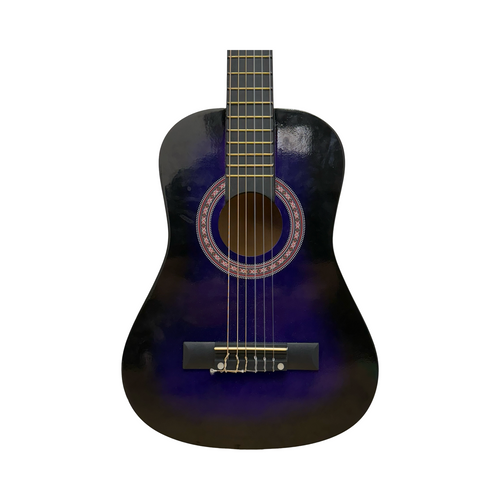 Vist Large View of Product Image Which is Used UNBRANDED 1/2 SIZE CLASSICAL GUITAR Laminate Top Acoustic Guitar Purple
