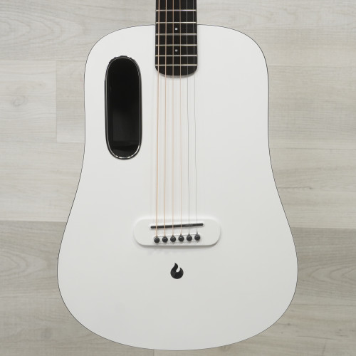 Vist Large View of Product Image Which is Used Lava Music Blue Lava Touch Acoustic Guitar White