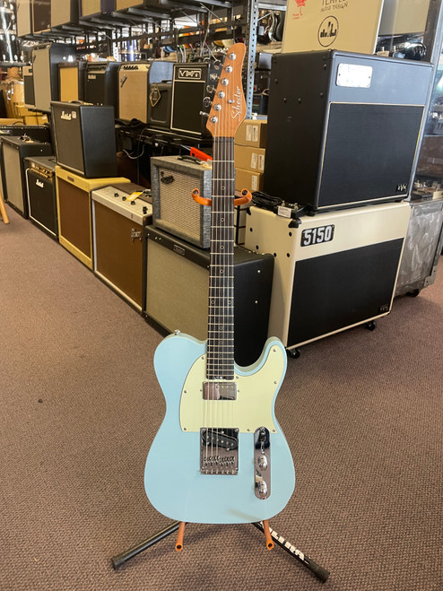 Vist Large View of Product Image Which is Used Schecter PT NICK JOHNSTON SIGNATURE T Type Electric Guitar Blue 6-String