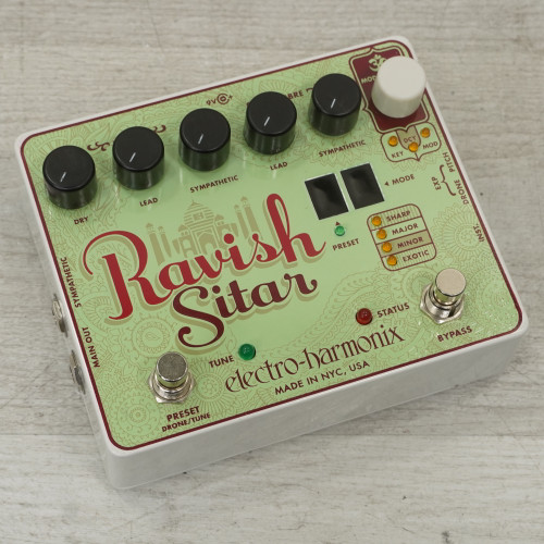 Vist Large View of Product Image Which is Used Electro Harmonix Ravish Sitar Guitar Effects Pedal