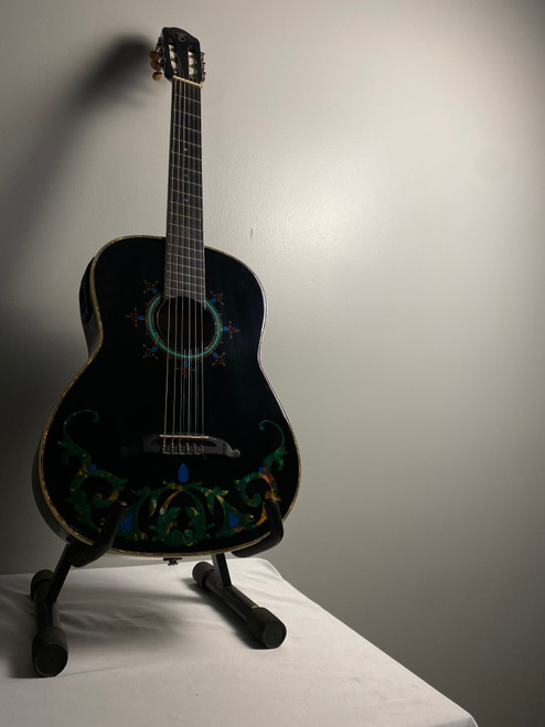Vist Large View of Product Image Which is Used Esteban DUENDE CLASSICAL GUITAR Laminate Top Acoustic Guitar Custom Graphics