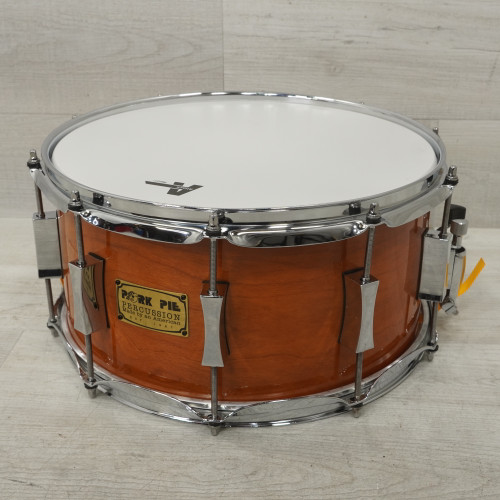 Vist Large View of Product Image Which is Used Pork Pie 14x6.5 Cherry Bubinga Wood Snare Drum
