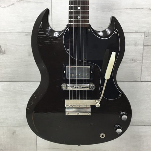 Vist Large View of Product Image Which is Used Gibson Murphy Lab 1963 SG Junior Humbucker Short Maestro  Light Aged - Oxblood