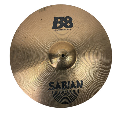 Vist Large View of Product Image Which is Used Sabian B8 18IN CRASH RIDE Crash Cymbal 18"