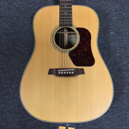 Vist Large View of Product Image Which is Used Walden D710 Solid Top Acoustic Guitar Natural