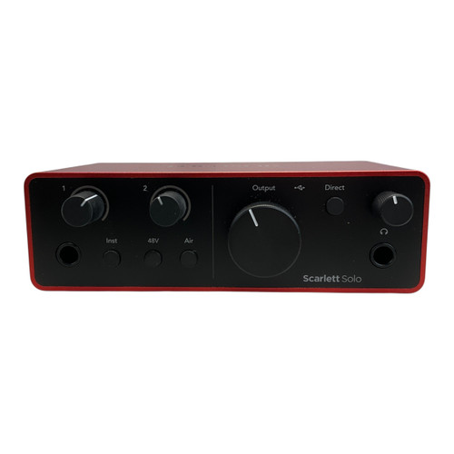 Vist Large View of Product Image Which is Used Focusrite Scarlett Solo 4th Gen Computer Interface 1 A/d Recording Inputs