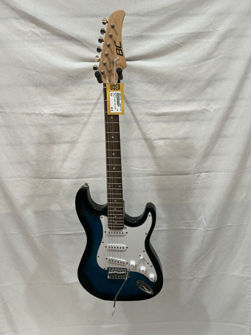 Vist Large View of Product Image Which is Used BC Rich TEAL TO BLACK FADE STRAT S Type Electric Guitar Other 6-String