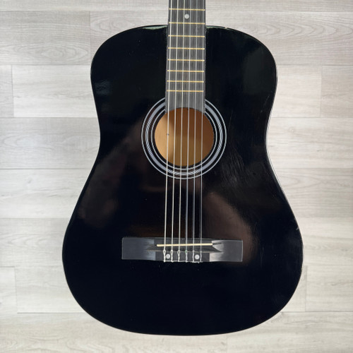 Vist Large View of Product Image Which is Used 6-string Classical Nylon String Acoustic Guitar - Black