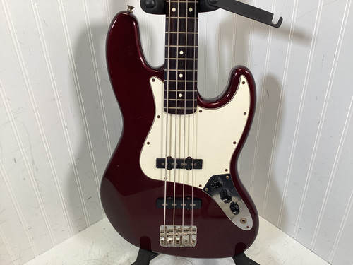 Vist Large View of Product Image Which is Used Fender MIM STANDARD JAZZ 1999 J Type Bass Guitar Red 4-String