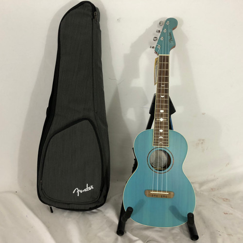 Vist Large View of Product Image Which is Used Fender DHANI HARRISON Ukulele Blue