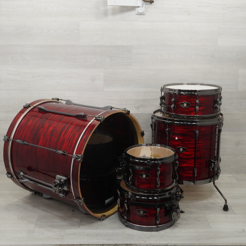 Vist Large View of Product Image Which is Used Tama Superstar Hyperdrive Drum Shell Kit Red
