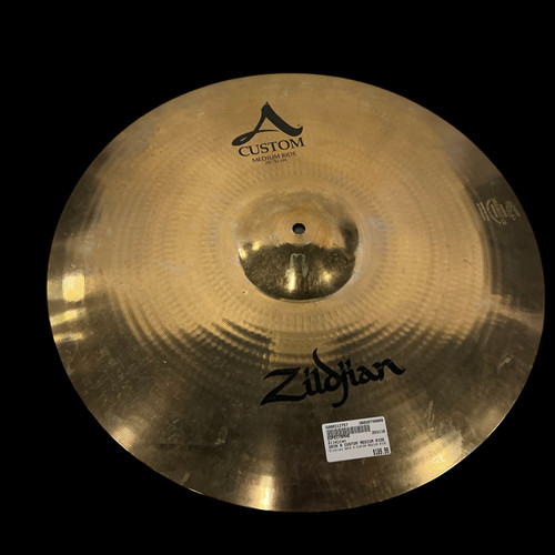 Vist Large View of Product Image Which is Used Zildjian 20IN A CUSTOM MEDIUM RIDE Ride Cymbal 20"