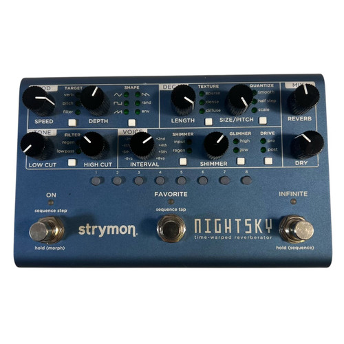 Vist Large View of Product Image Which is Used Strymon NightSky Time-Warped Reverberator – Ambient Reverb Pedal