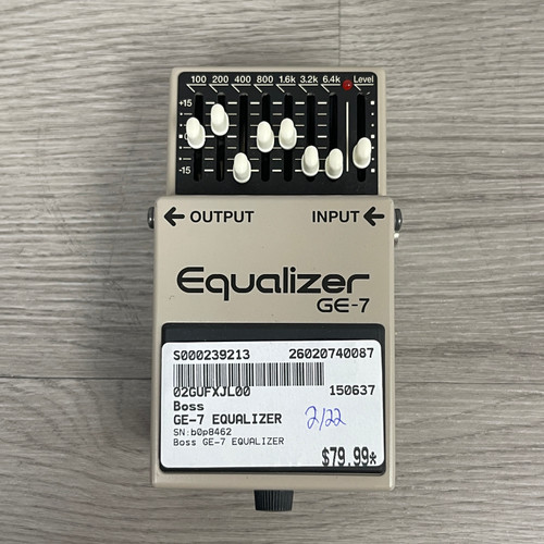 Vist Large View of Product Image Which is Used - Boss GE-7 EQUALIZER EQ Pedal