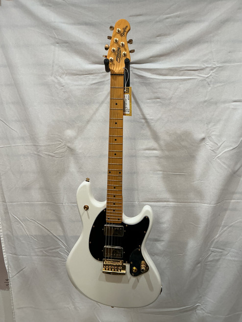 Vist Large View of Product Image Which is Used Sterling by Ernie Ball STING RAY JARED DINES SIGNATURE S Type Electric Guitar White 6-String
