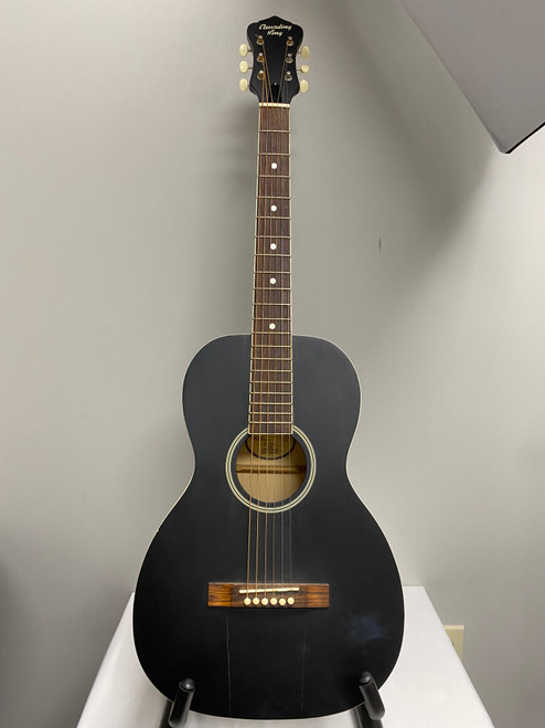 Vist Large View of Product Image Which is Used Recording King RPH-03-BK AS-IS Solid Top Acoustic Guitar Black