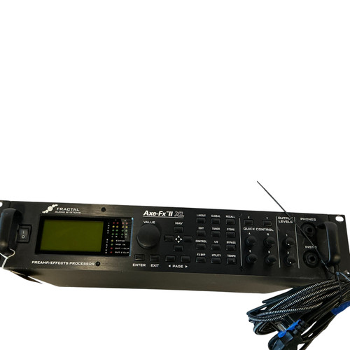 Vist Large View of Product Image Which is Used Fractal Audio AXE-FX II XL W/MFC-101 FLOORBOARD Solid State Rackmount Amplifier Head