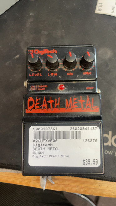 Vist Large View of Product Image Which is Used Digitech DEATH METAL Distortion Pedal